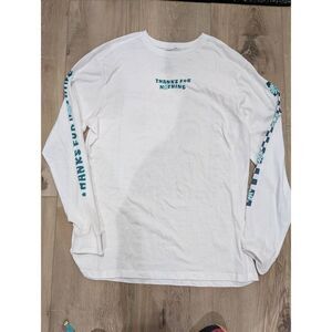 Eighty Eight Thanks For Nothing Long Sleeve Tee White Large